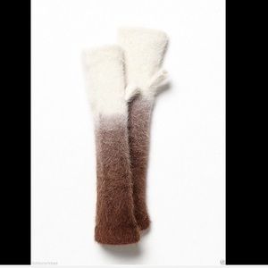 Free people ombré fingerless gloves.